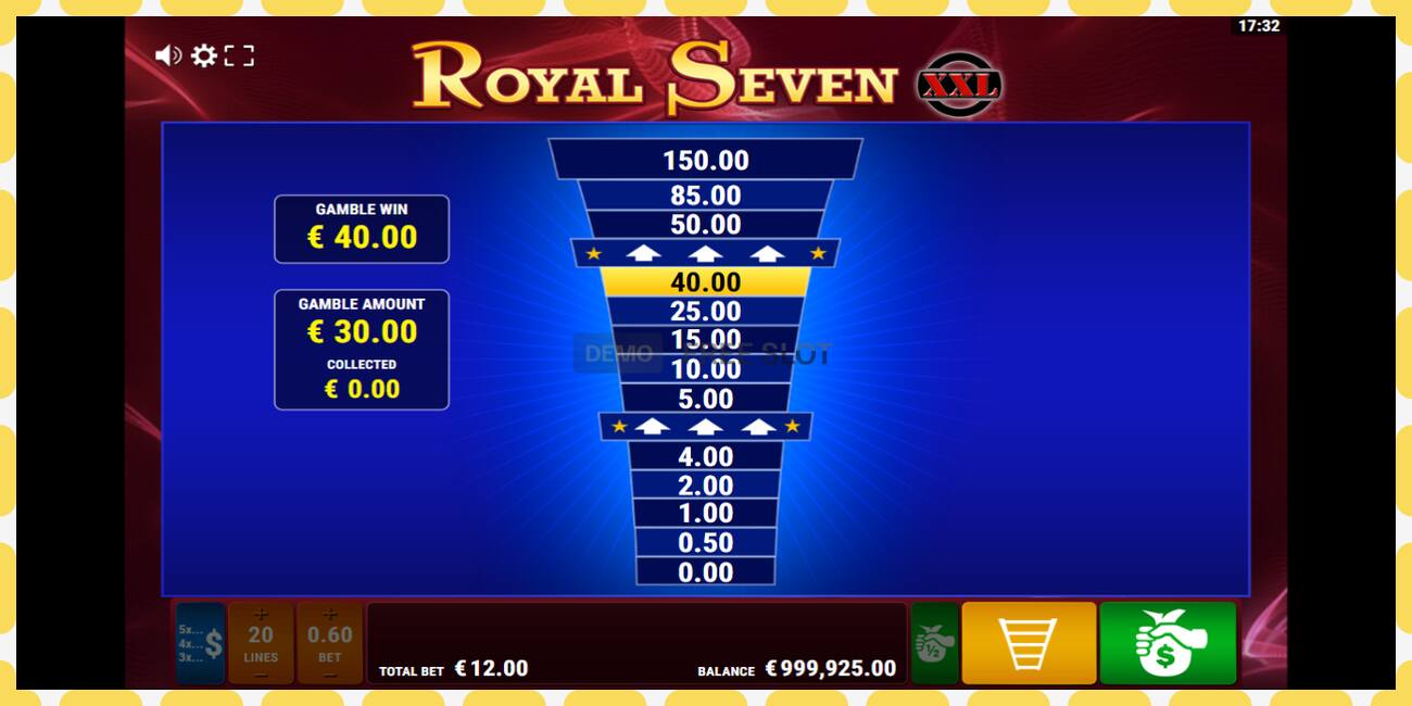 Demo slot Royal Seven XXL free and without registration, picture - 1