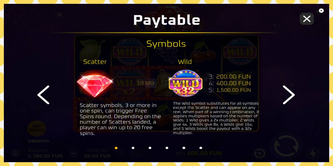 Demo slot Ruby Royal free and without registration, picture - 1