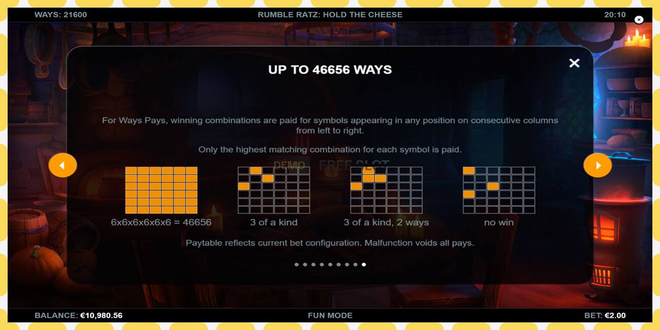 Demo lizdas Rumble Ratz Hold the Cheese nemokamai ir be registracijos, paveikslėlį - 1