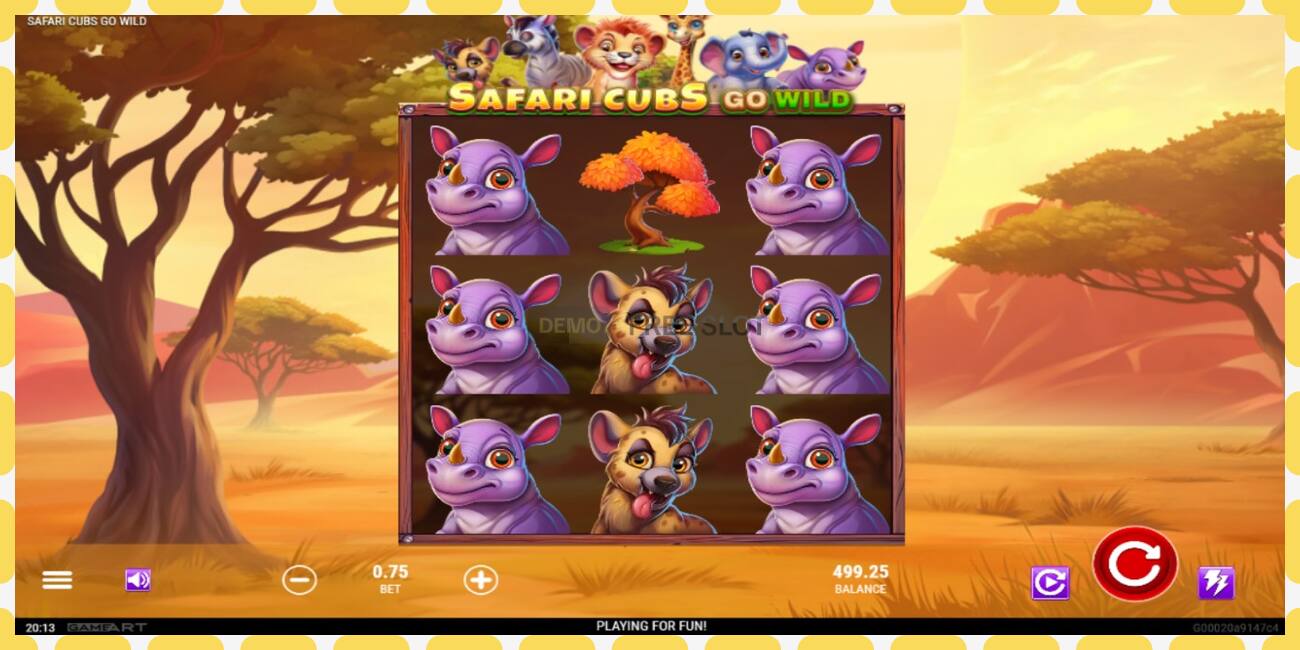 Demo slot Safari Cubs Go Wild free and without registration, picture - 1