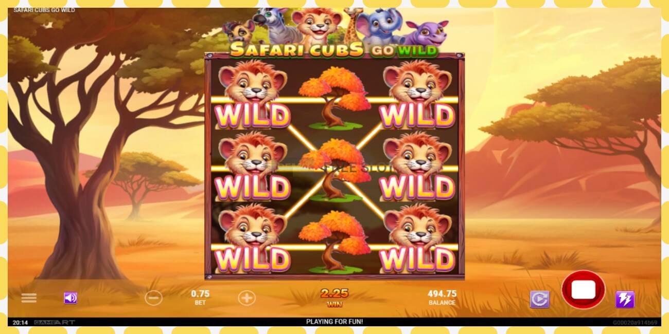 Demo slot Safari Cubs Go Wild free and without registration, picture - 1