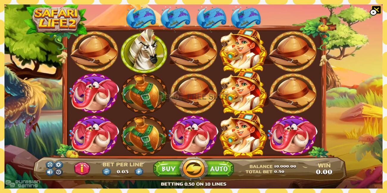 Demo slot Safari Life 2 gratis og uden registrering, billede - 1