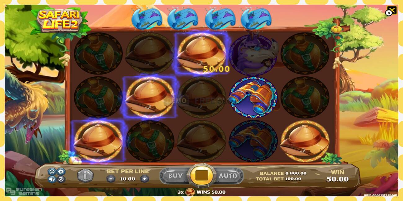 Demo slot Safari Life 2 gratis og uden registrering, billede - 1