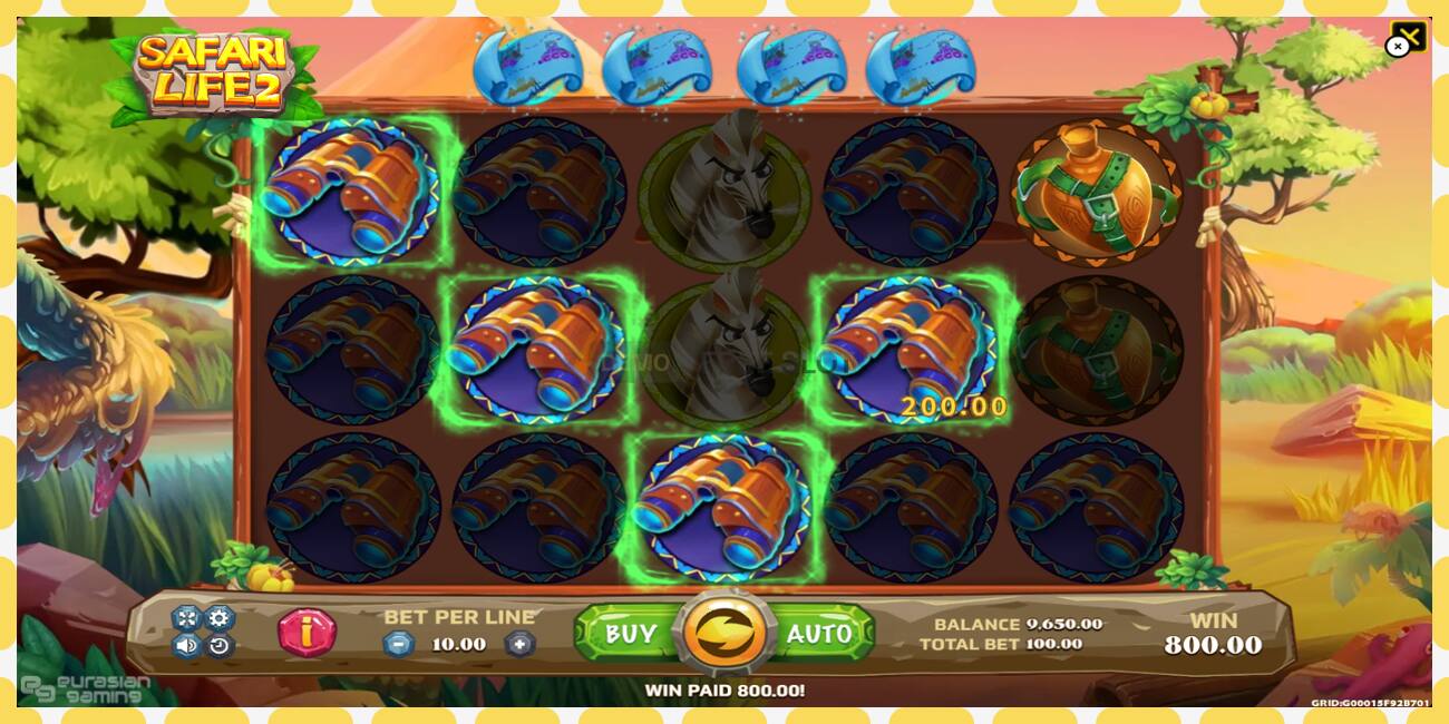 Demo slot Safari Life 2 gratis og uden registrering, billede - 1