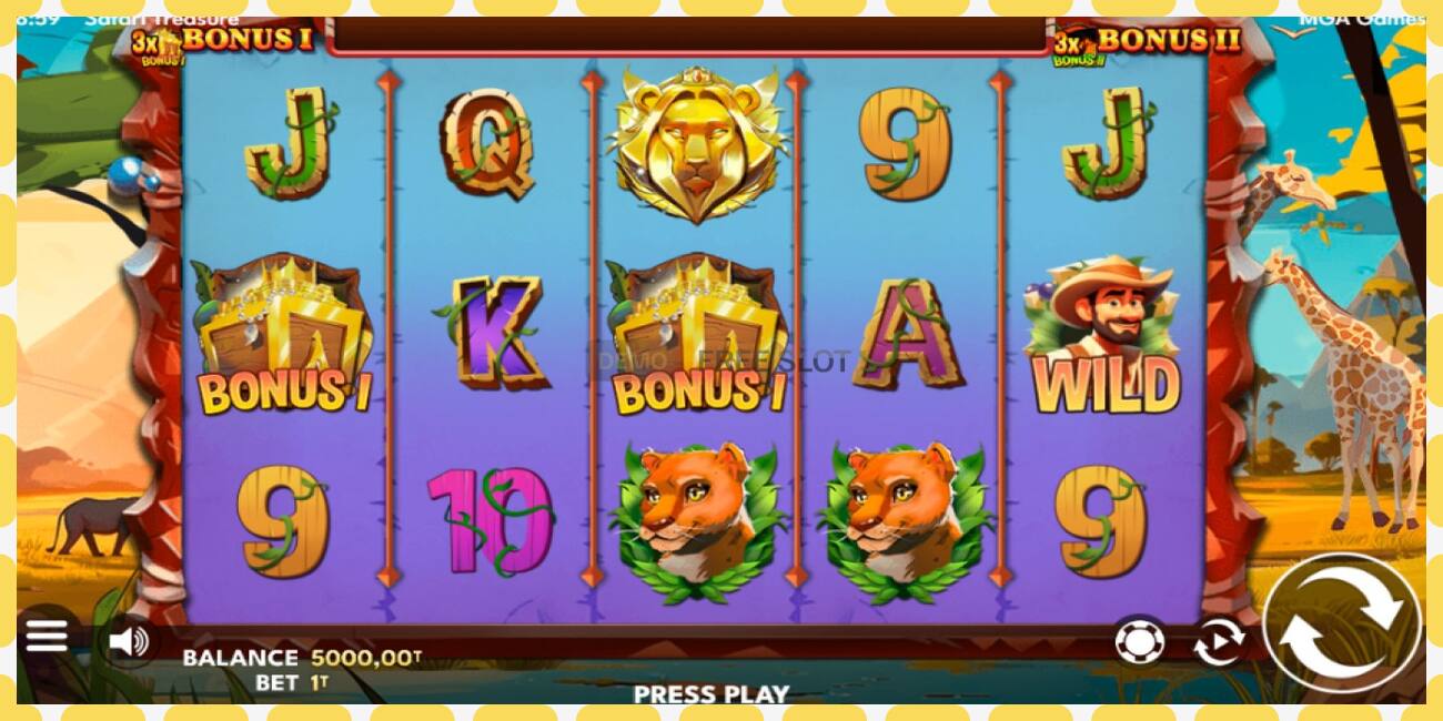 Demo slot Safari Treasure free and without registration, picture - 1