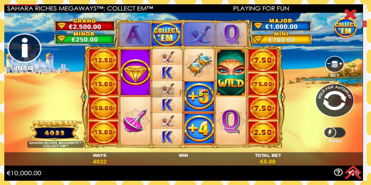 Demo slot Sahara Riches Megaways Collect Em free and without registration, picture - 1