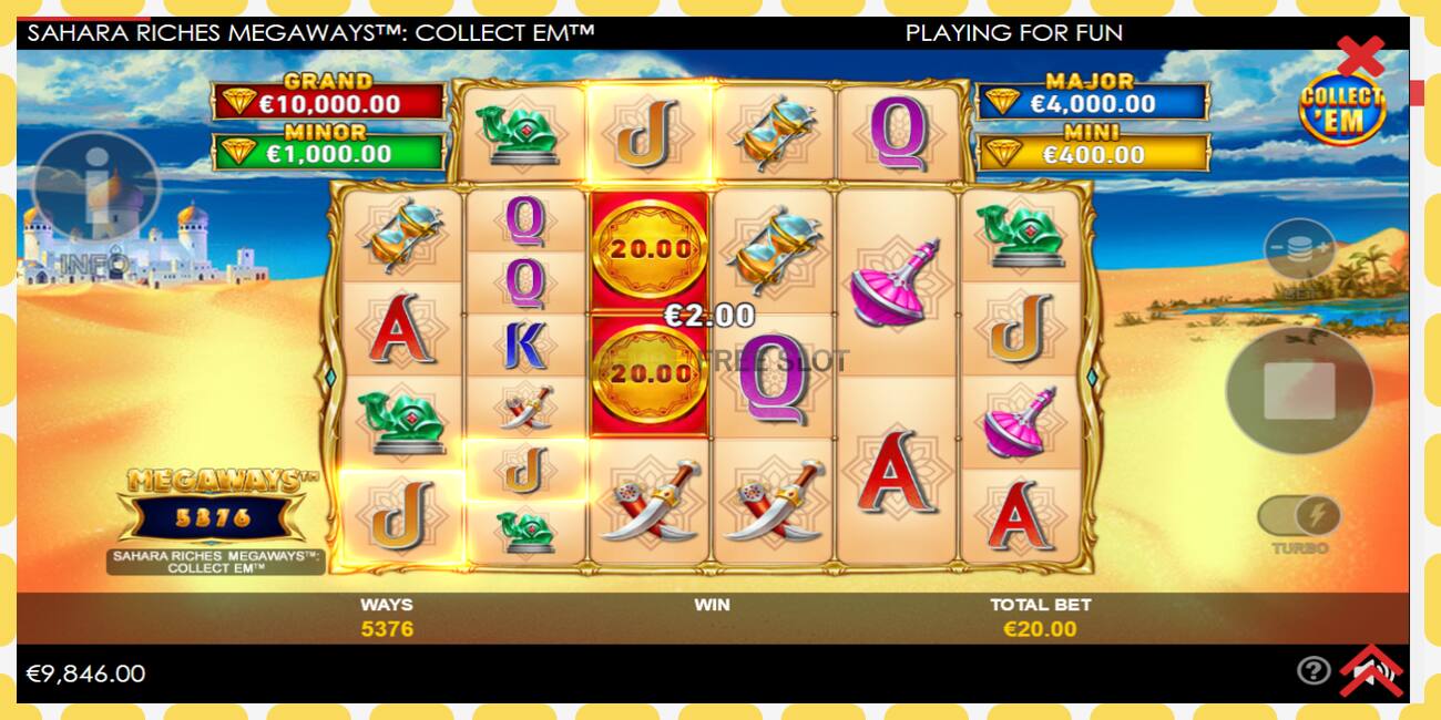 Demo slot Sahara Riches Megaways Collect Em free and without registration, picture - 1