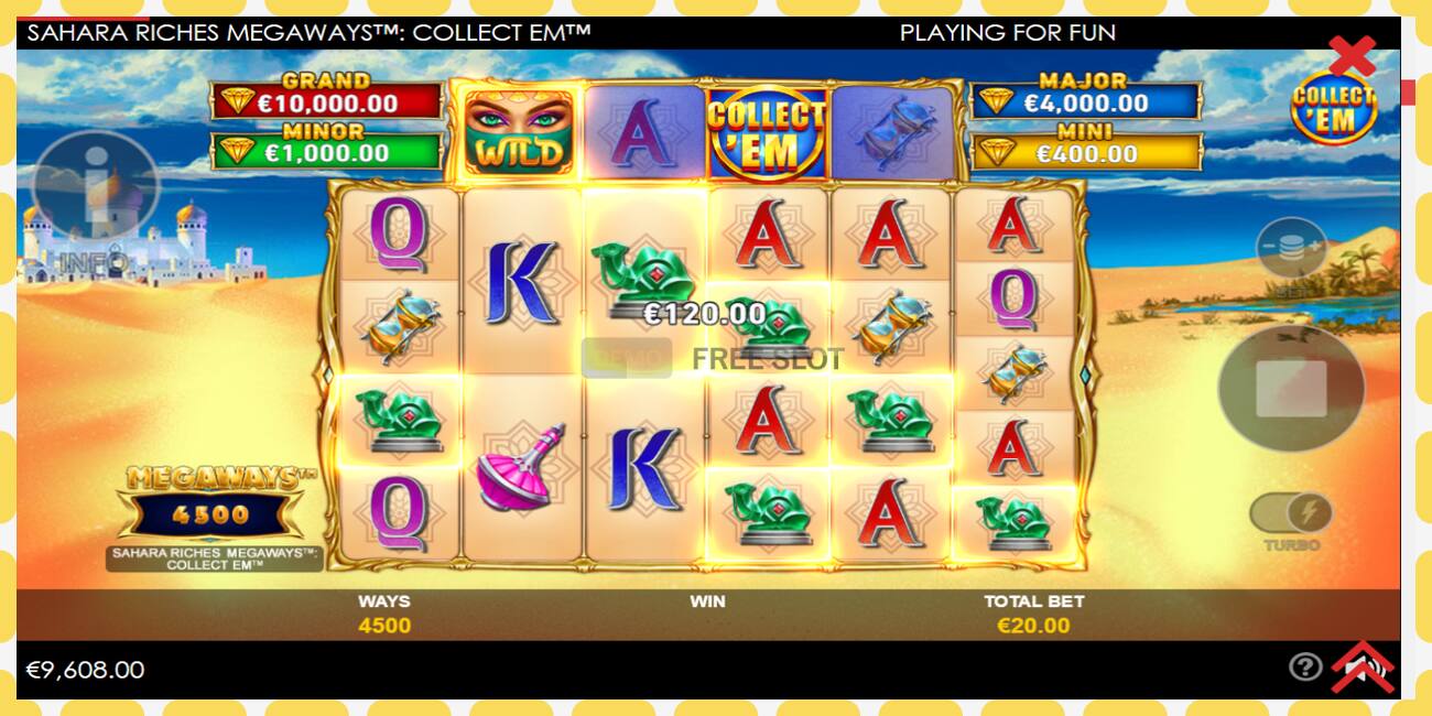 Demo slot Sahara Riches Megaways Collect Em free and without registration, picture - 1