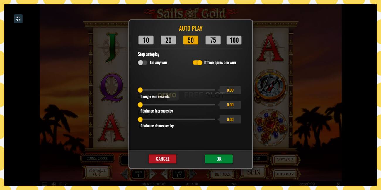 Demo slot Sails of Gold free and without registration, picture - 1