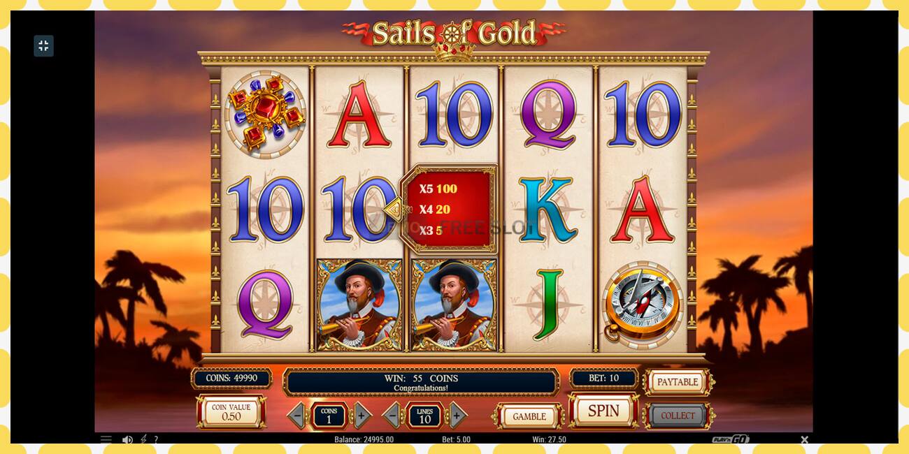 Demo slot Sails of Gold free and without registration, picture - 1