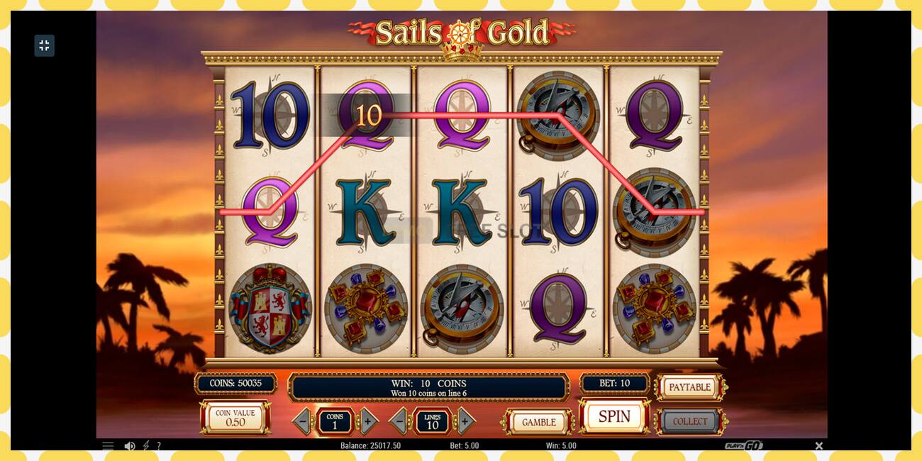 Demo slot Sails of Gold free and without registration, picture - 1