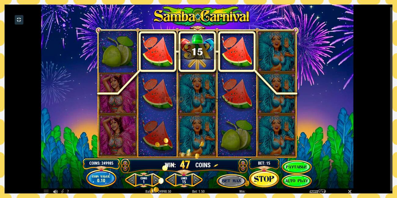 Demo slot Samba Carnival free and without registration, picture - 1