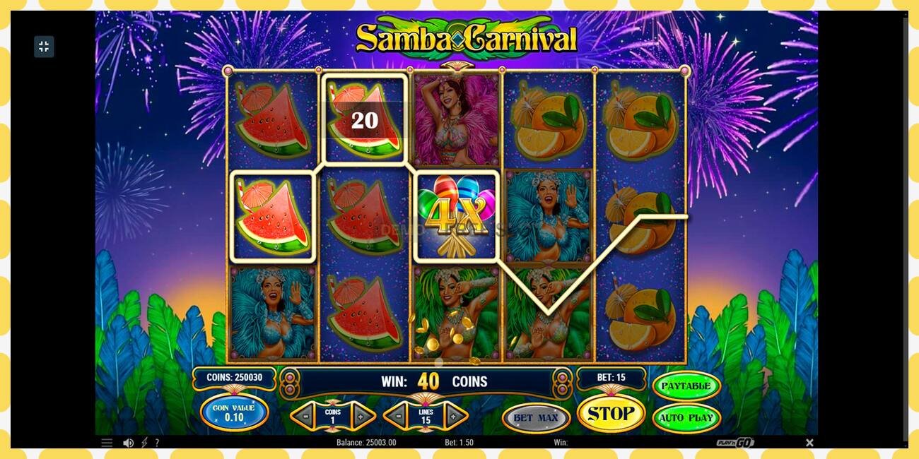 Demo slot Samba Carnival free and without registration, picture - 1