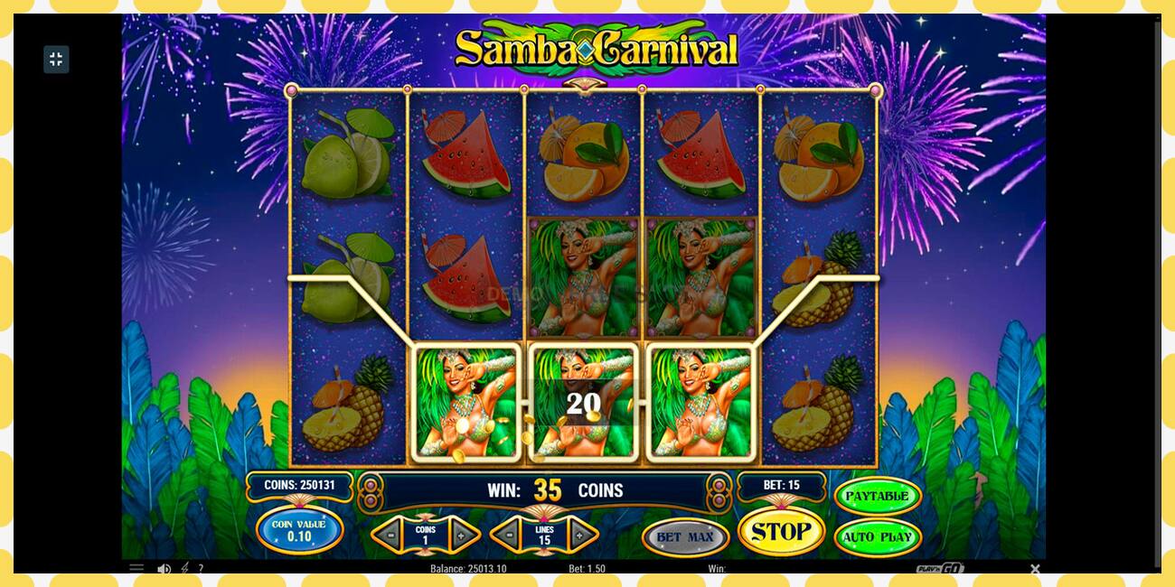 Demo slot Samba Carnival free and without registration, picture - 1