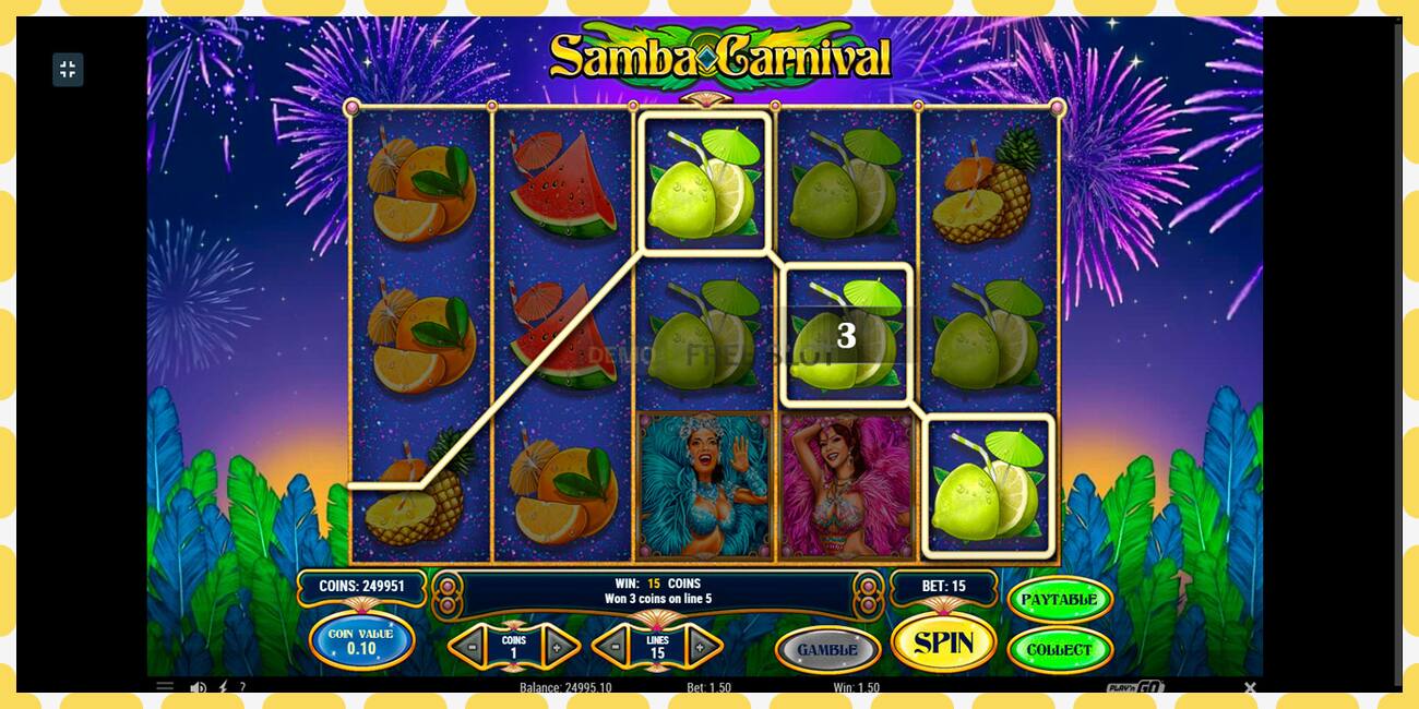 Demo slot Samba Carnival free and without registration, picture - 1