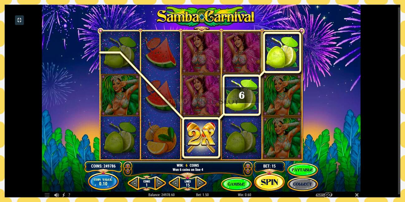 Demo slot Samba Carnival free and without registration, picture - 1