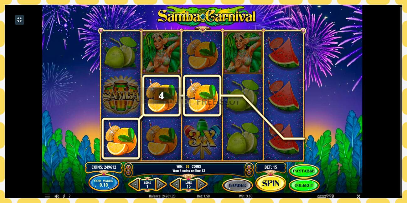 Demo slot Samba Carnival free and without registration, picture - 1