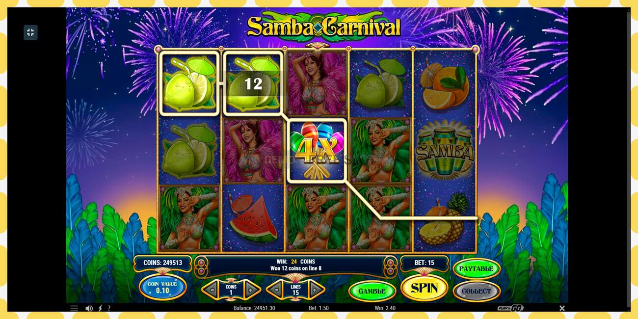 Demo slot Samba Carnival free and without registration, picture - 1