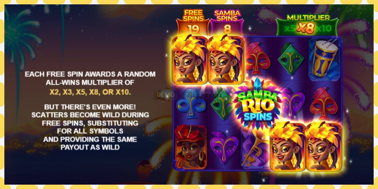 Demo slot Samba Rio Spins free and without registration, picture - 1