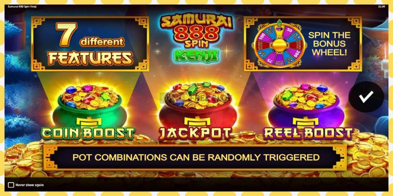 Demo slot Samurai 888 Spin Kenji free and without registration, picture - 1