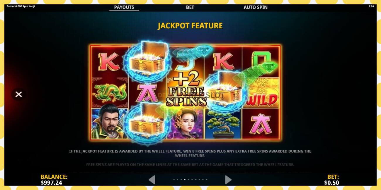 Demo slot Samurai 888 Spin Kenji free and without registration, picture - 1