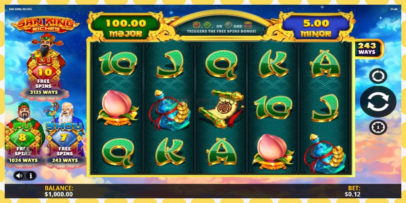 Demo slot San Xing Riches free and without registration, picture - 1