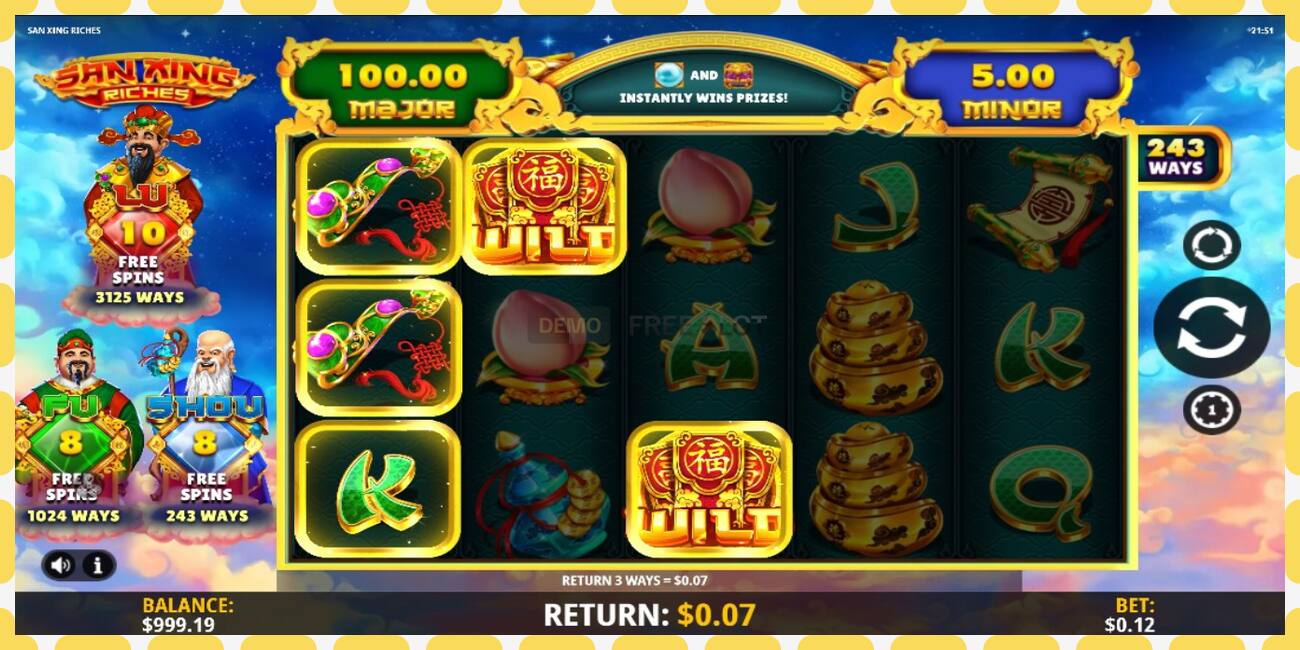 Demo slot San Xing Riches free and without registration, picture - 1