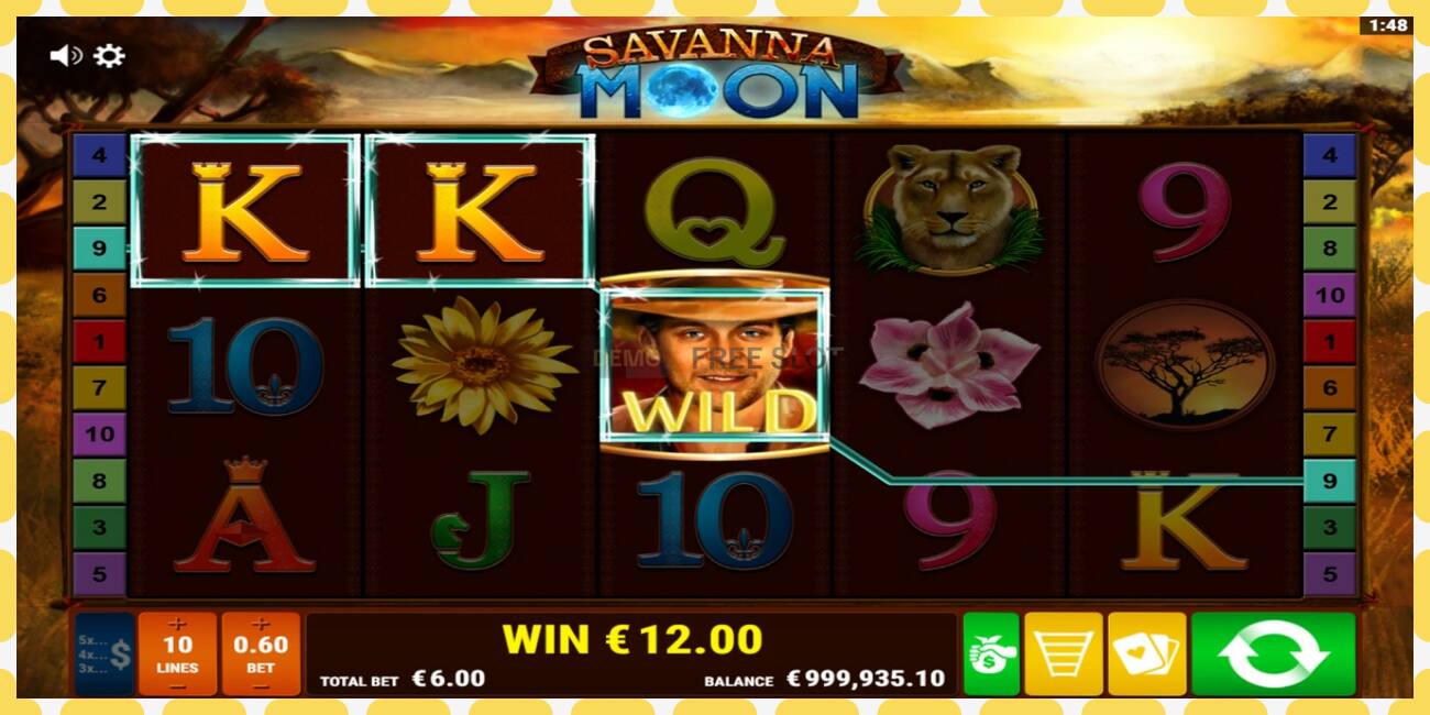 Demo slot Savanna Moon නොමිලේ සහ ලියාපදිංචියකින් තොරව, පින්තූරය - 1