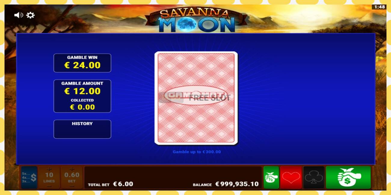 Demo slot Savanna Moon නොමිලේ සහ ලියාපදිංචියකින් තොරව, පින්තූරය - 1