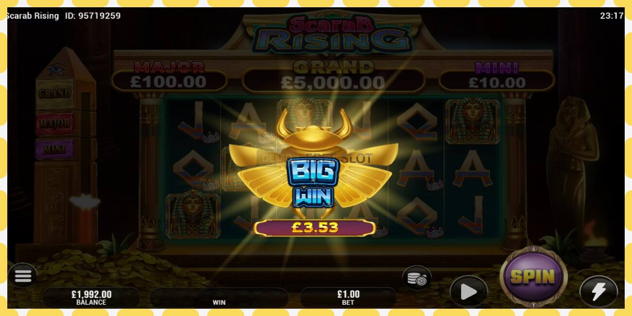 Demo-slot Scarab Rising gratis en zonder registratie, afbeelding - 1