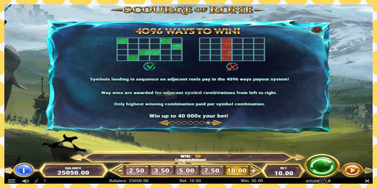 Demo slot Scourge of Rome free and without registration, picture - 1