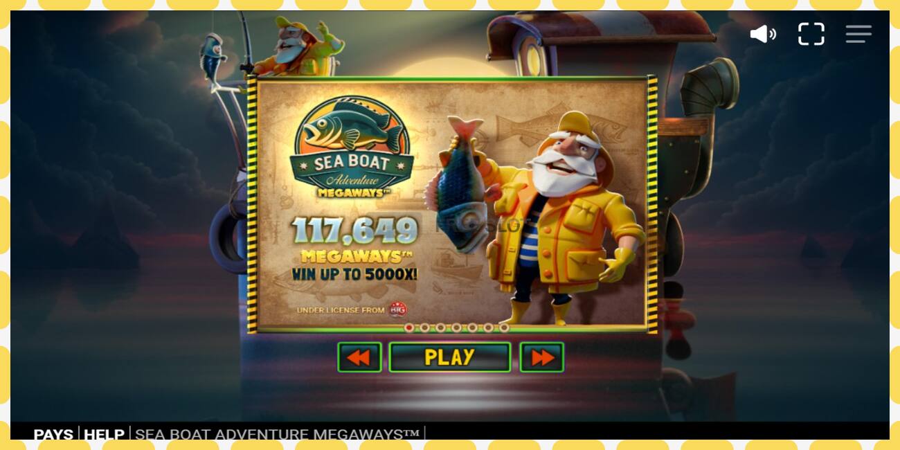 Demo slot Sea Boat Adventure Megaways free and without registration, picture - 1