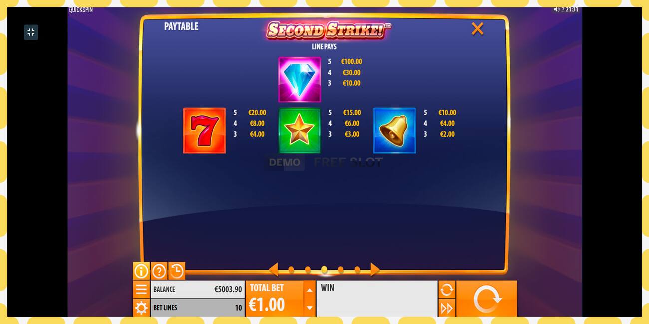 Demo slot Second Strike free and without registration, picture - 1