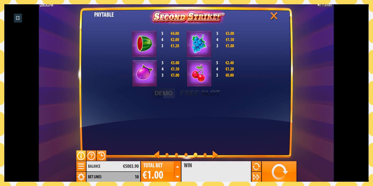 Demo slot Second Strike free and without registration, picture - 1