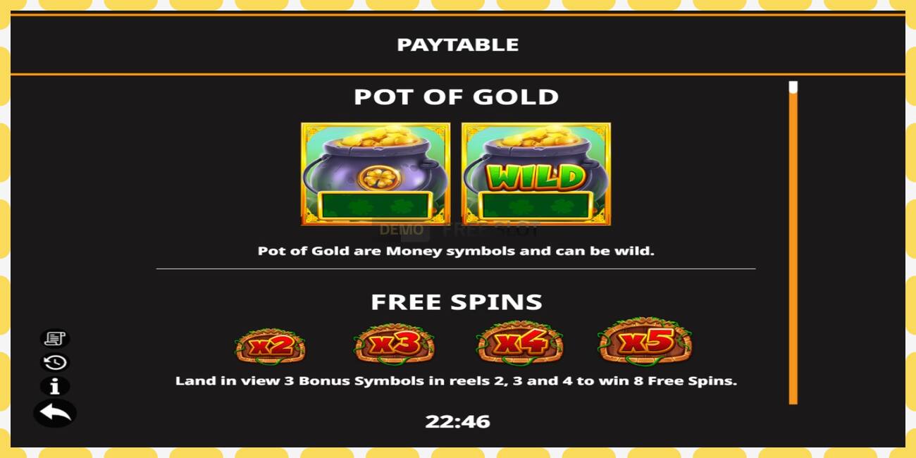 Demo slot Secret Riches of The Irish free and without registration, picture - 1