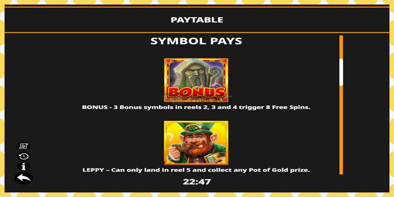 Demo slot Secret Riches of The Irish free and without registration, picture - 1