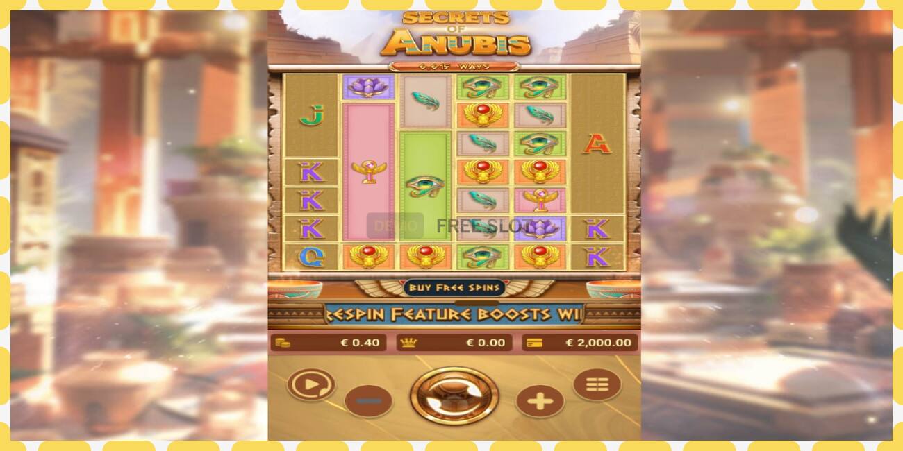 Slot de demostración Secrets of Anubis gratuíto e sen rexistro, imaxe - 1