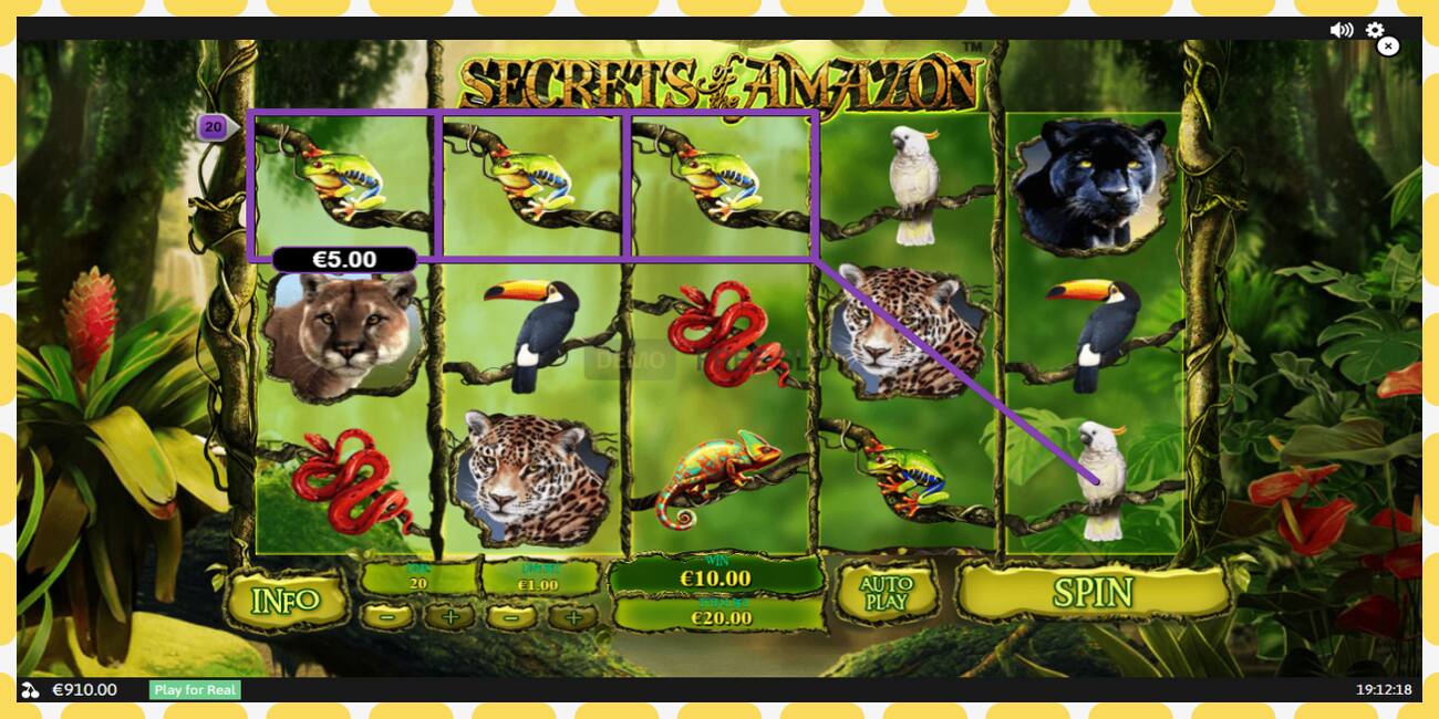 Demo slot Secrets of the Amazon free and without registration, picture - 1