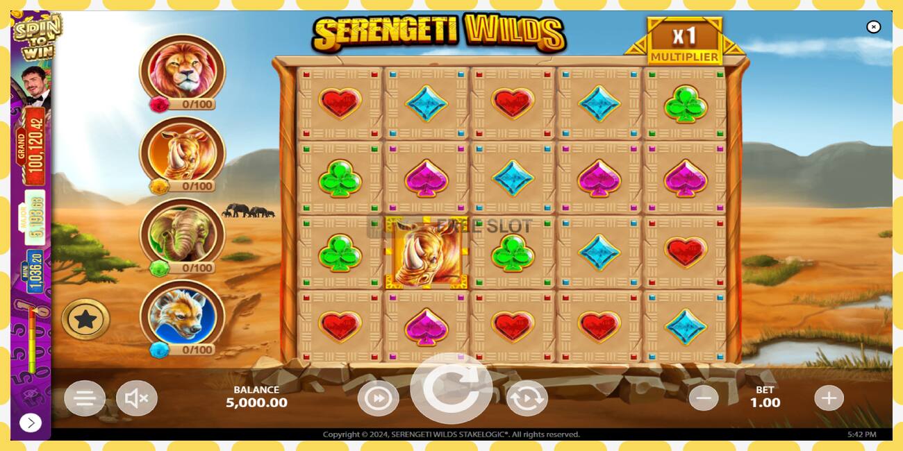 Slot dimostrativo Serengeti Wilds gratuito e senza registrazione, immagine - 1