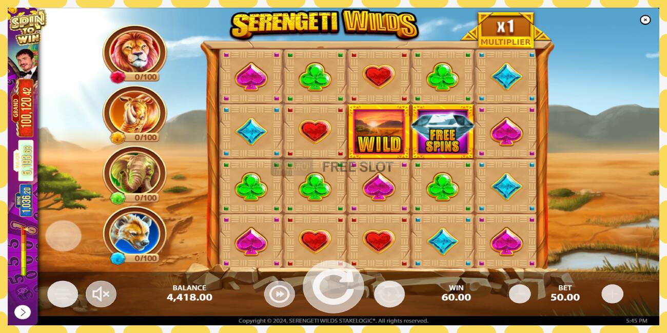 Slot dimostrativo Serengeti Wilds gratuito e senza registrazione, immagine - 1