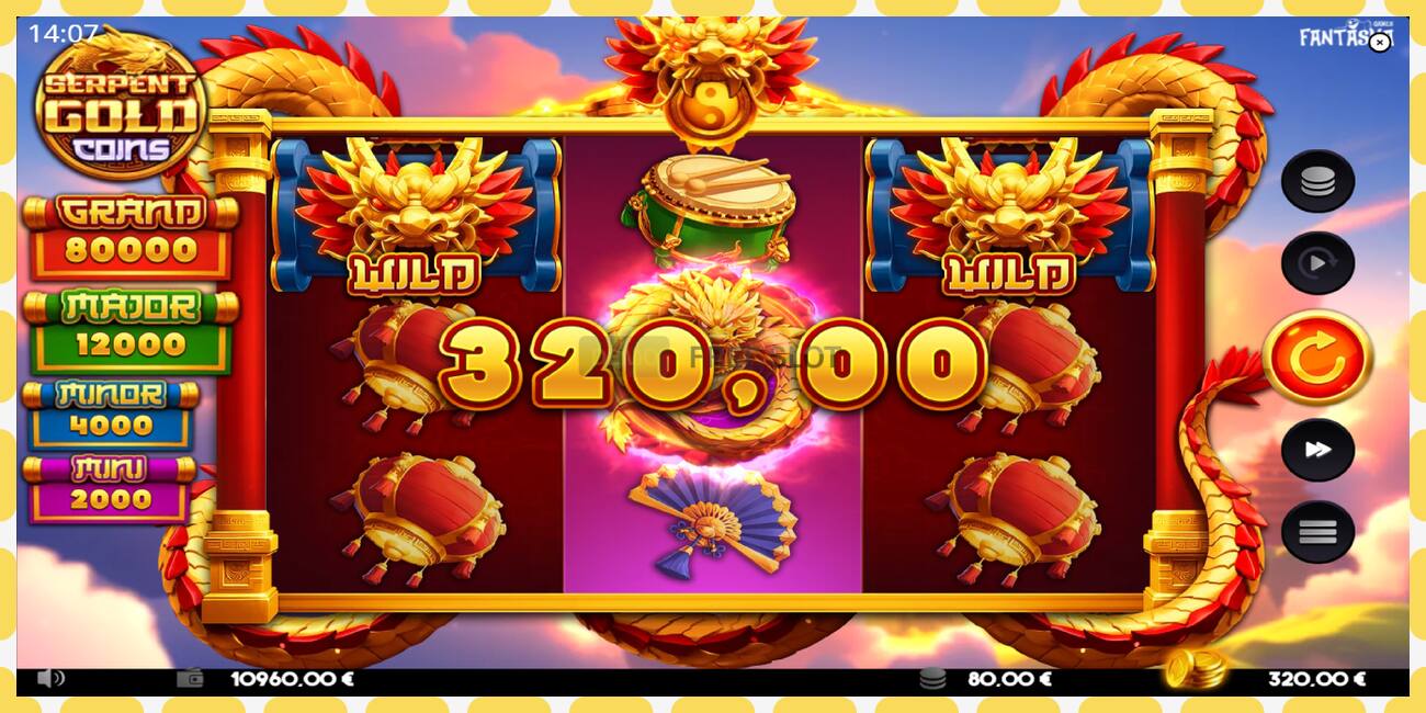 Demo slots Serpent Gold Coins bezmaksas un bez reģistrācijas, attēlu - 1