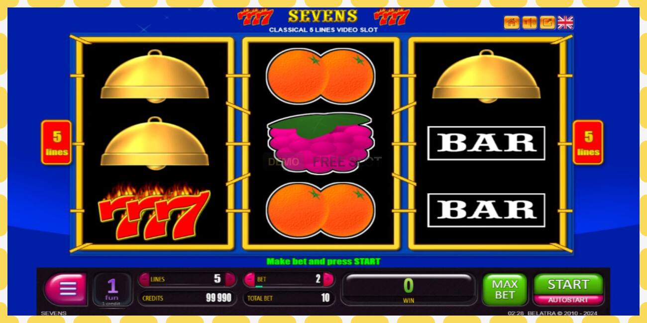 Demo slot Sevens free and without registration, picture - 1