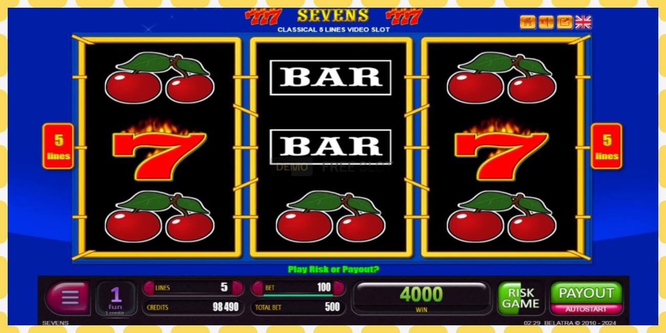 Demo slot Sevens free and without registration, picture - 1