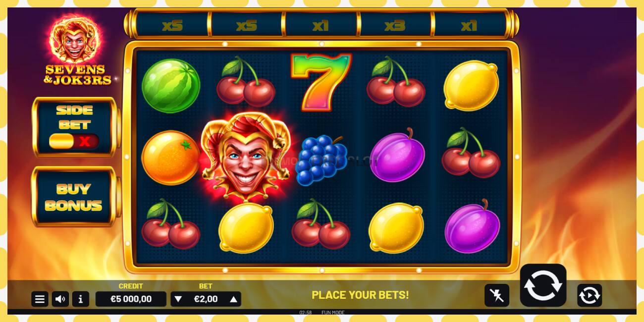 Slot demo Sevens & Jok3rs gratuit și fără înregistrare, imagine - 1