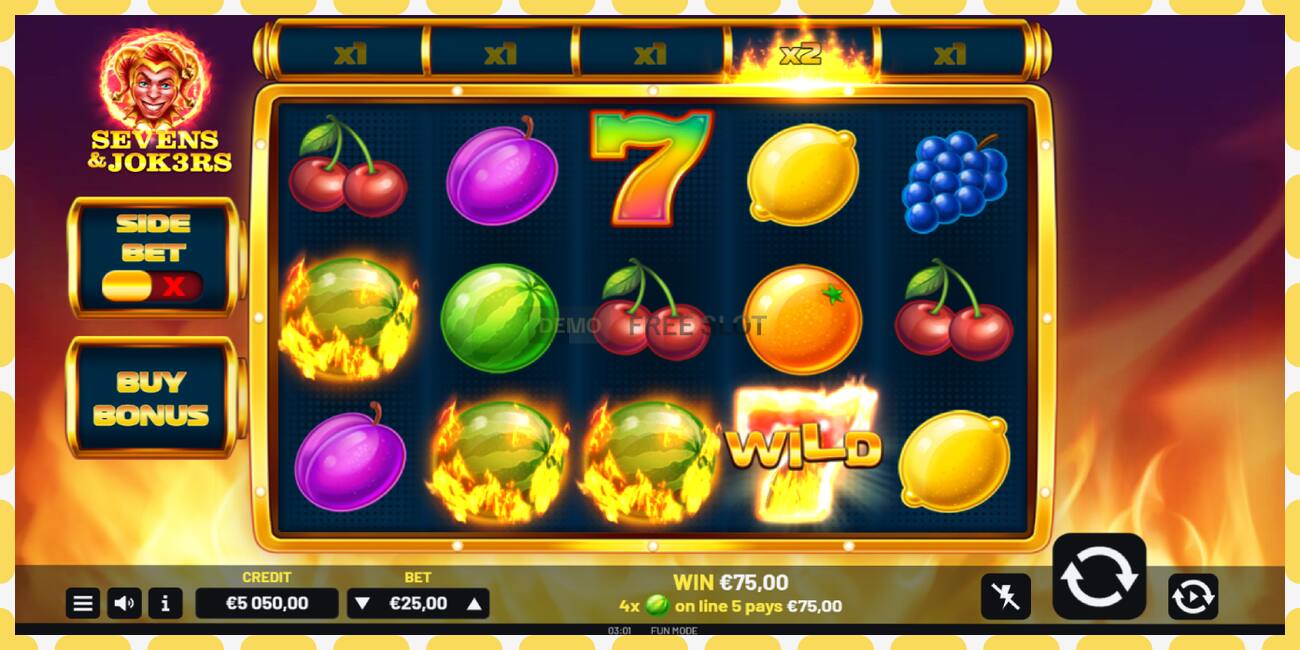 Slot demo Sevens & Jok3rs gratuit și fără înregistrare, imagine - 1