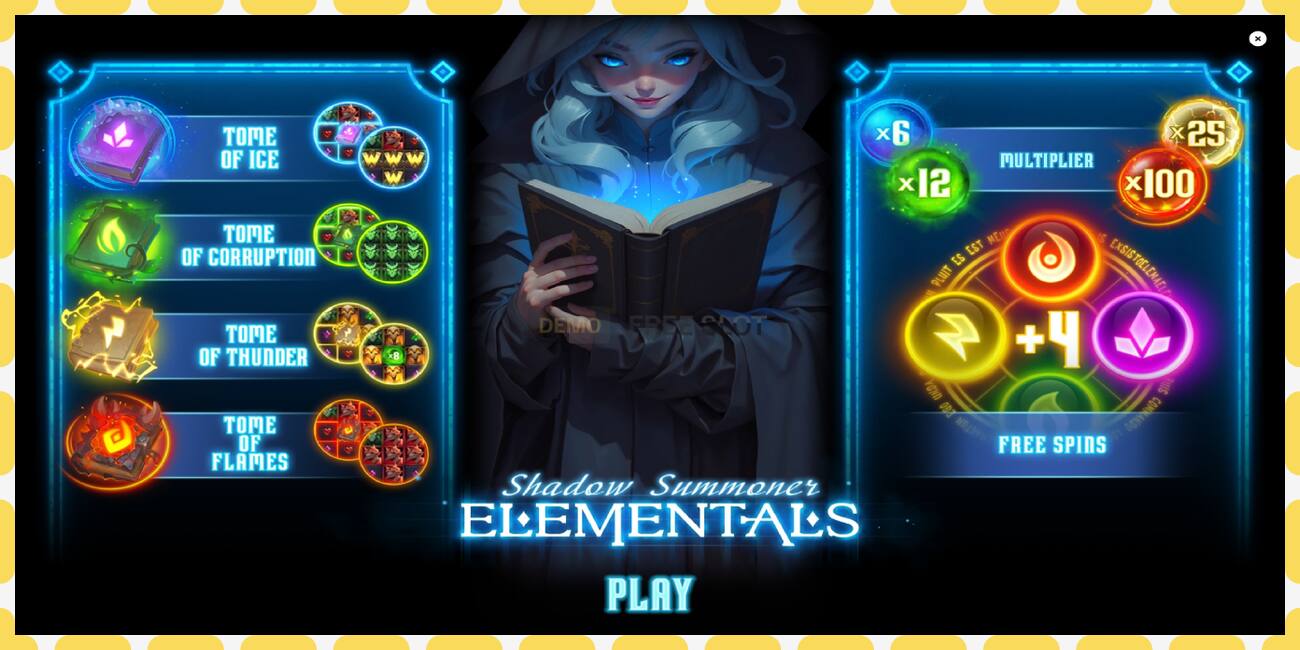 Demo slot Shadow Summoner Elementals free and without registration, picture - 1