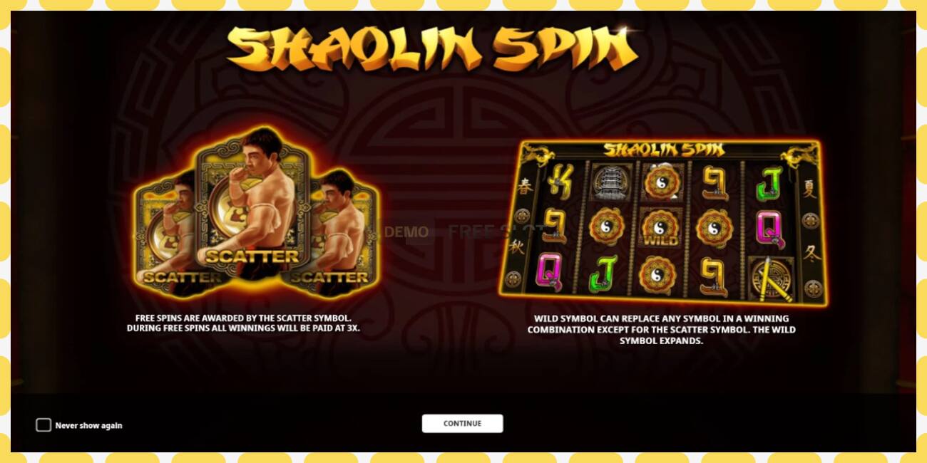 Demo slot Shaolin Spin free and without registration, picture - 1