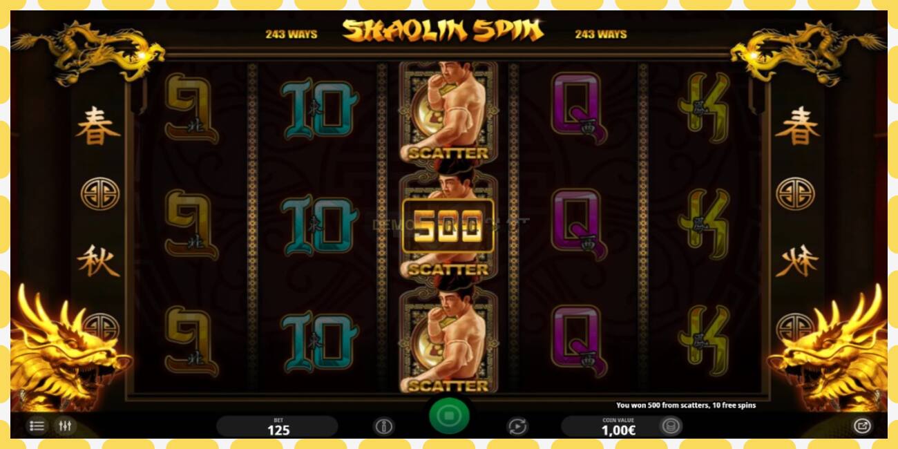 Demo slot Shaolin Spin free and without registration, picture - 1