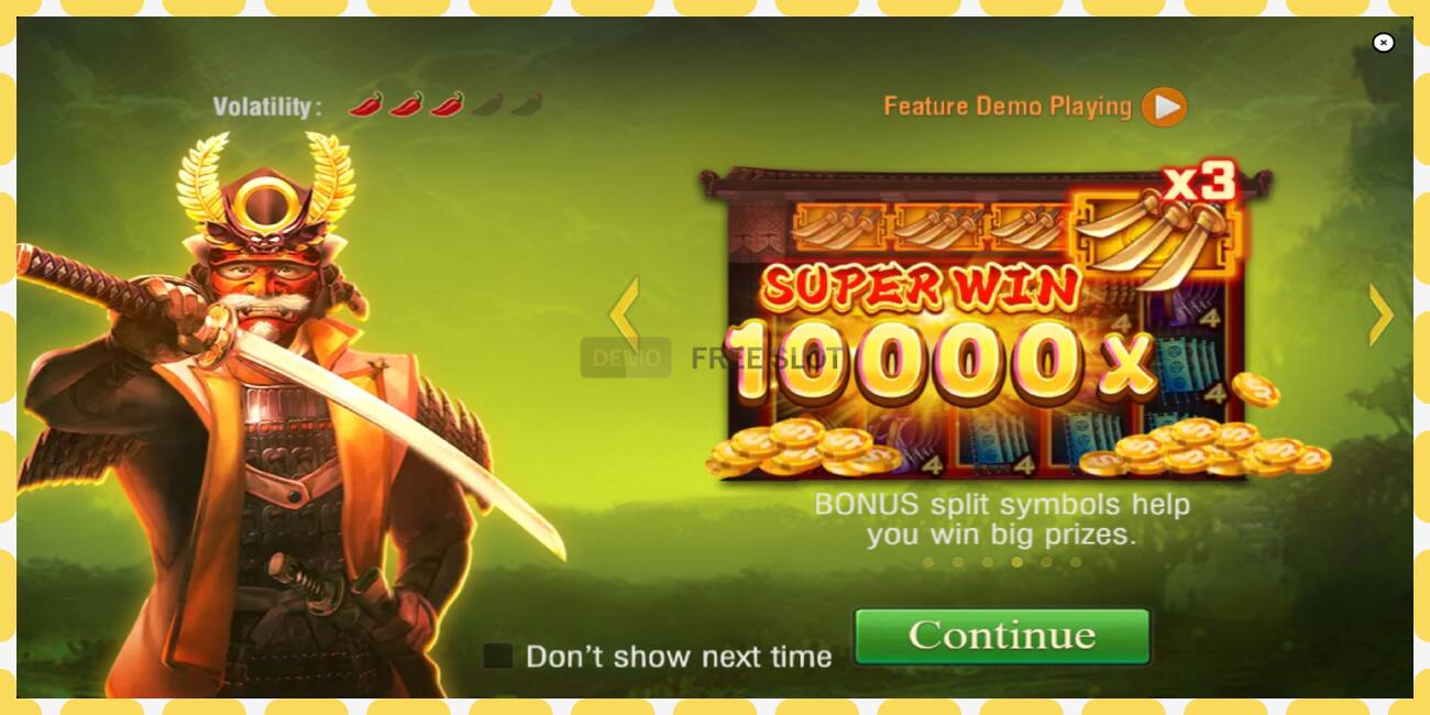 Demo slots Shogun bezmaksas un bez reģistrācijas, attēlu - 1