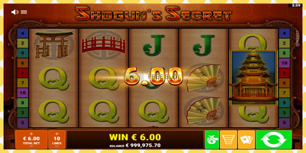 Demo slot Shoguns Secret free and without registration, picture - 1